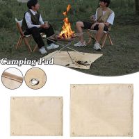 Camping Fire Pit Mat Heat Insulation Fireproof  Outdoor Picnic BBQ Tool Accessories Moisture-proof Fiber Flame-Retardant Cloth Sleeping Pads