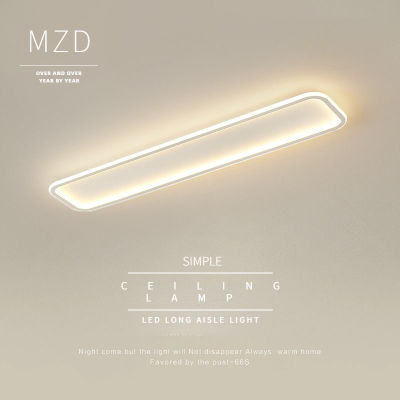 MZD【แถบไฟ LED สำหรับทางเดินในโมเดิร์นเรียบง่ายโคมไฟติดเพดานทางเข้าระเบียงโคมไฟทางเดินโคมไฟระเบียงห้องเก็บเสื้อคลุมไฟห้องครัวและห้องน้ำสี3สี
