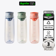 Bình nước chính hãng AGNITE - Nhựa Tritan an toàn, BPA free