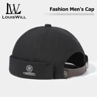 LouisWill Cap For Men Dome Melon Beanie Hats Adjustable Docker Cap Fashion Men