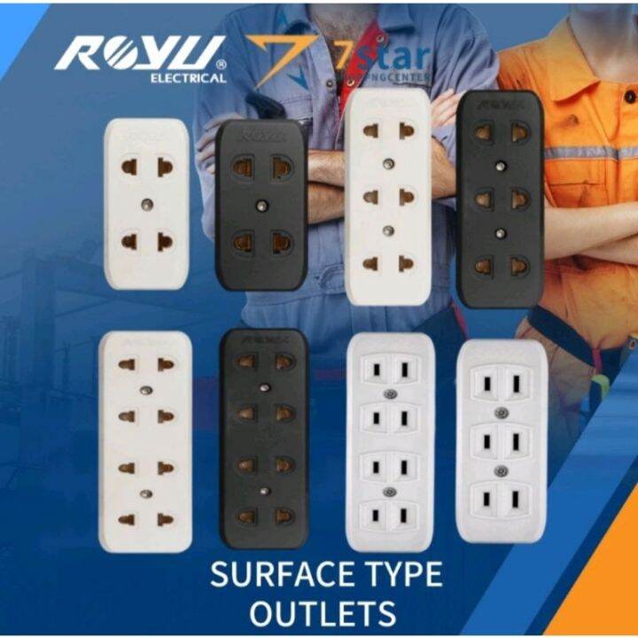Royu surface type universal outlet Lazada PH