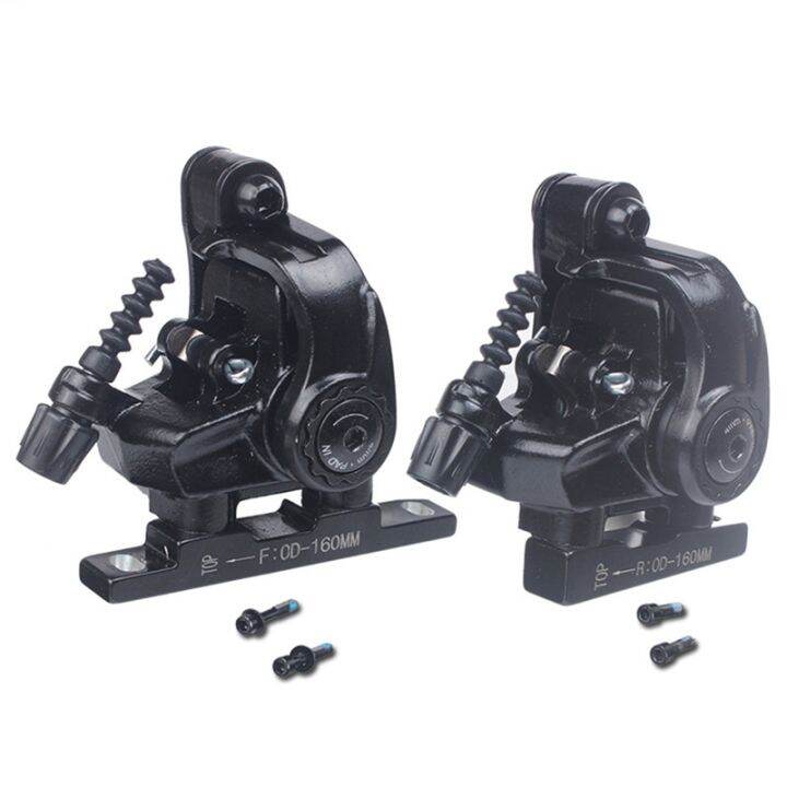 Road Bike Disc Brake Flat Mount Mechanical Dual Side Actuation Caliper 160mm Front Rear Bicycle