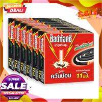 ชิลด์ท้อกซ์ ยาจุดกันยุง สูตรควันน้อย 10 ขด x 6 กล่องShieldtox Low Smoke Coils 11Hr 10 Coils x 6