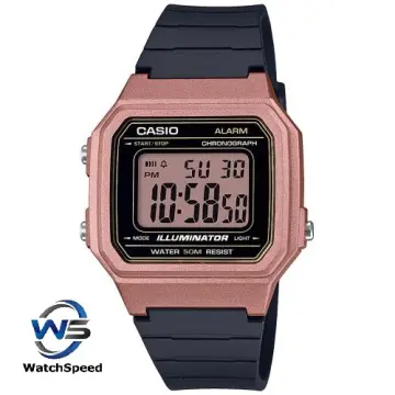 Casio alarm chrono rose gold sale