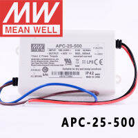 ต้นฉบับหมายถึงดี APC-25-500 Meanwell 500mA คงที่ในปัจจุบัน25W เอาท์พุทเดียวนำแหล่งจ่ายไฟสลับ