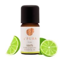 aPURA ​น้ำมันหอมระเหยแท้ 100% กลิ่นมะนาว Lime 100% Pure Essential Oil (10ml)