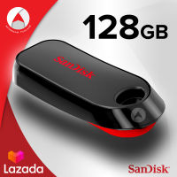 SanDisk Flash Drive Cruzer Snap USB2.0 128GB (SDCZ62_128G_G35) แฟลชไดร์ฟ เมมโมรี่ การ์ด แซนดิส  โดย ซินเน็ค อุปกรณ์จัดเก็บข้อมูล คอมพิวเตอร์ โน็ตบุ๊ค Computer PC Mac Notebook รับประกัน Synnex 5 ปี