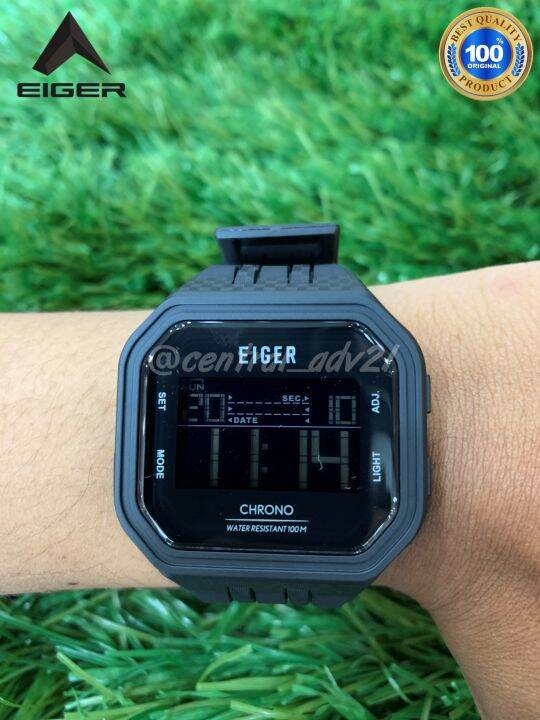 EIGER LINVILLE WATCHJAM TANGAN5091BLKORIGINAL Lazada Indonesia