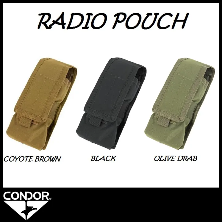 Condor Radio Pouch - Black/Coyote Brown/Olive Drab | Lazada Singapore