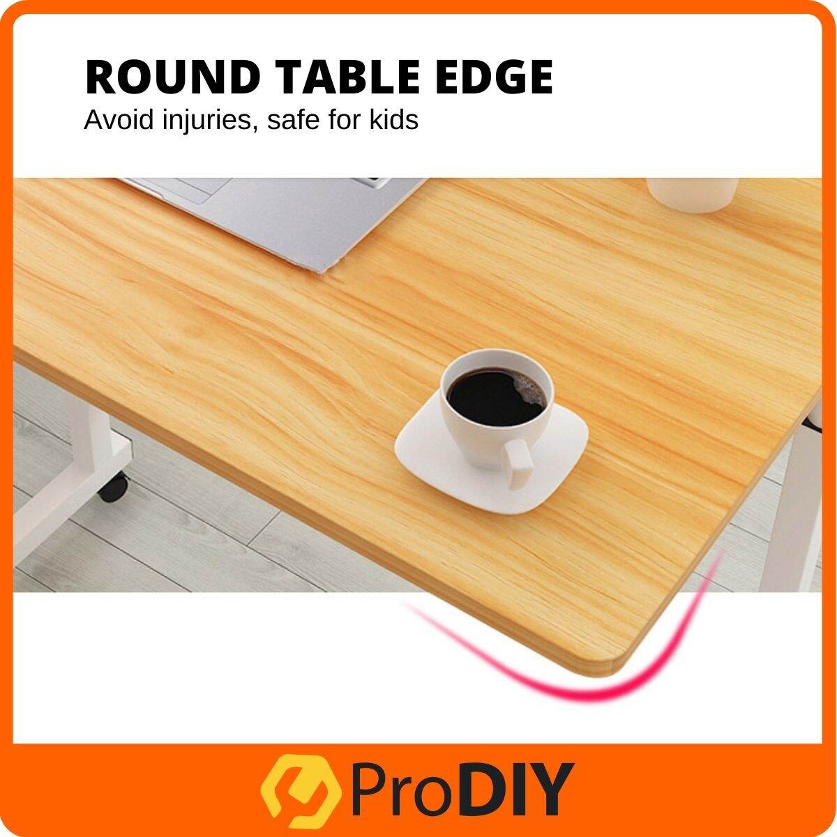 Multifunctional Portable Easy Lifting Laptop Table Computer Desk Height Adjustable with Wheels Meja Komputer 60X40cm
