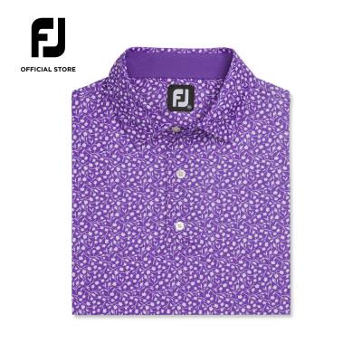 FootJoy FJ ProDry Performance Tossed Tulips Lisle Mens Golf Shirts Athletic Fit