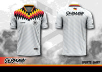 เสื้อพิมพ์ลาย ยอดฮิต ลาย เยอรมัน ย้อนยุค สีขาว Germany