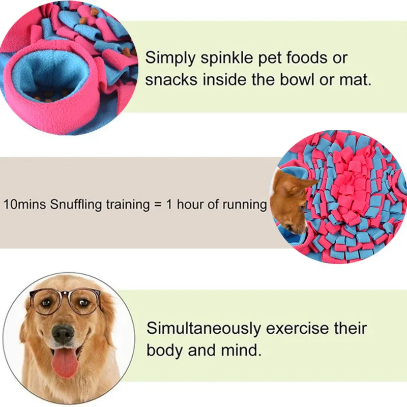 Dog Toys Sniff Training Mat Smell Pad Food Slow Feeding Release