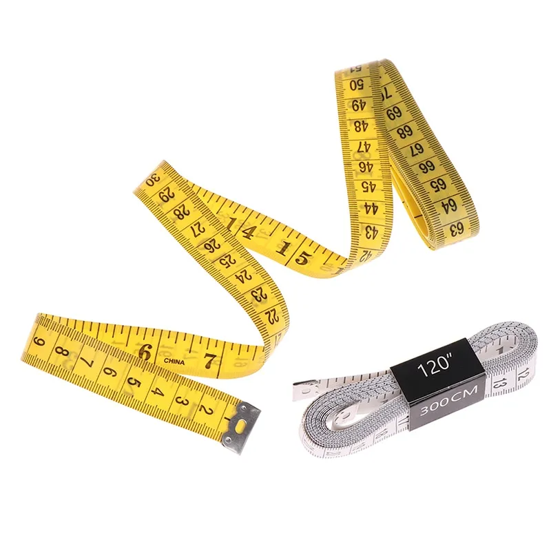  2Pcs 3m/118inch Yellow Soft Plastic Measuring Tape Professional Clothing  Sewing Flexible Ruler for Home DIY Tailor Use : Arts, Crafts & Sewing