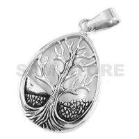 Wholesale Life Tree Pendant Stainless Steel Jewelry Claddagh Style Pendant Fashion Women Biker Pendant SWP0192