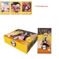 New Japanese Anime Figurescards Demon Slayer Collections Card Game Child Kimetsu No Yaiba Collectibles Battle For Kids Toys