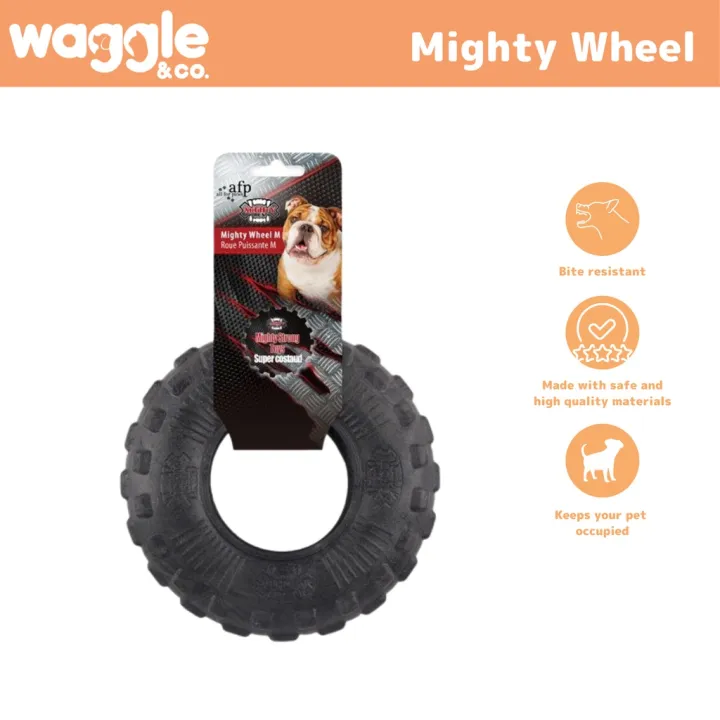Waggle & Co. Mighty Wheel/Tire Dog Toy / Pet Chew Toy Lazada PH