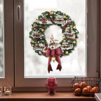 Christmas Crystal Tree Sticker Detachable PVC Decoration Window Stickers Waterproof Wall Sticker Reusable Winter Home Furnishings