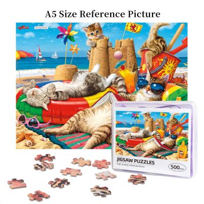 Cats Collection - Beachcombers Wooden Jigsaw Puzzle 500 Pieces Educational Toy Painting Art Decor Decompression toys 500pcs