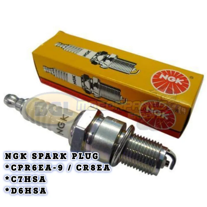 NGK Sparkplug for Motorcycle C7HSA, D8EA, CPR6EA9, D6HA Lazada PH