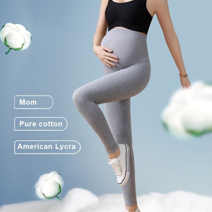 High Waist Yoga Pants Pregnancy Leggings Skinny Maternity Support Knitted  Leggins Body Shaper Trousers for Pregnant
