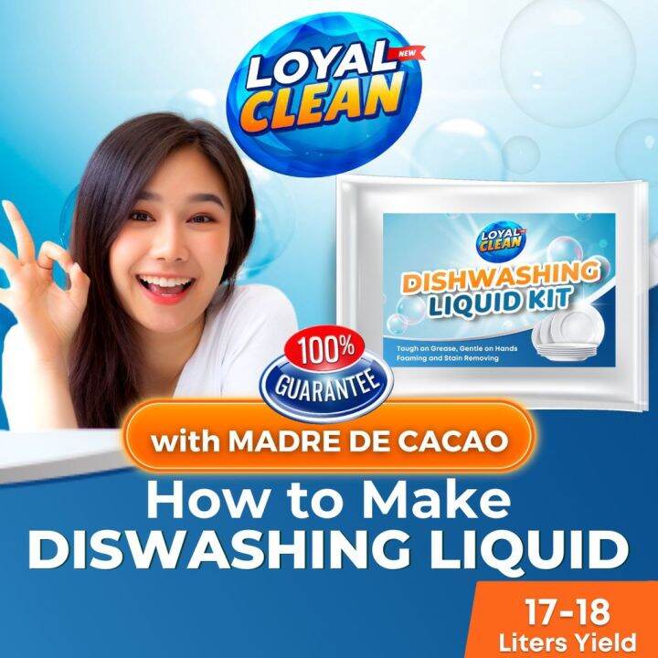 LoyalClean Premium DIY Dishwashing Liquid Soap Kit 1718 Liters Yield