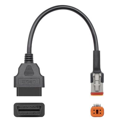 4 Pin To OBD 2สายอะแดปเตอร์สายเชื่อมต่อเพื่อการวินิจฉัยสำหรับรถจักรยานยนต์ ATV OBD2เครื่องอ่านโค้ดสายอะแดปเตอร์