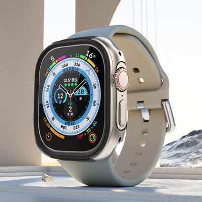 Metal Cover For Apple Watch Ultra 49Mm Titanium Color Waterproof Shell Protector For Iwatch ULTRA 49MM Zinc Alloy Luxury Case