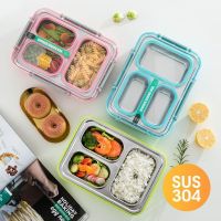 KL กล่องข้าวเก็บอุณภูมิ OMUDA_SHOP กล่องข้าวสแตนเลสเก็บอุณหภูมิ 3-4 ช่อง มีให้เลือก2สี กล่องข้าว กล่องอาหาร