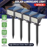 ♘✴♈ 1/2/4Pcs Solar Powered 53LED Lamp Adjustable Solar Spotlight In-Ground IP65 Waterproof Landscape Wall Light Outdoor Lighting