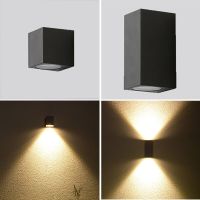 Nordic LED Porch Light Aluminum Indoor Outdoor IP65 Wall Lamp For Garden Sconce Balcony Lighting Decoration AC110V 220V