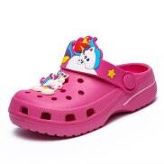 Kawaii Kids Unicorn Cute Garden Shoes Beach Flat Slippers For Baby Girls