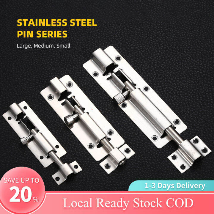 【UHome Store.PH】Stainless Steel Hardware Door Lock Barrel Bolt Latch