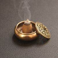 Finger Mini Antique Bronze Cuisine Incense Burner Home Decorations Pure Copper Hollow Home Censer Sandalwood Incense Holder