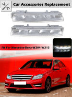 เหมาะสำหรับ Benz W204 W212บทกวีกันชนหน้า LED กลางวันวิ่งไฟ DRL ไฟตัดหมอกตกแต่งรถซ้ายและขวา