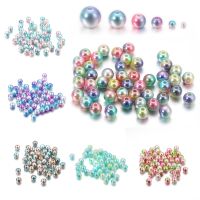 50-400Pcs 3-12mm Colorful Acrylic ABS Imitation Pearl Bead for DIY Bracelet Necklace Jewelry Making Accessories Beads