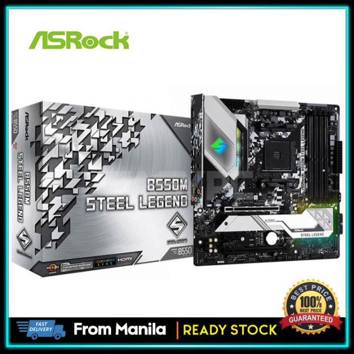 Asrock B550M Steel Legend Socket Am4 Ddr4 Motherboard Micro-atx