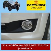 !!ลดกระหน่ำ!! ครอบไฟตัดหมอก Fortuner 2012-2014 ชุบโครเมี่ยม V.1 Ao   KM4.7334?พร้อมส่ง ของอยู่ไทย?