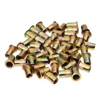 50 PCS Flat Head Rivet Nut Furniture Decoration Instrument (M8)