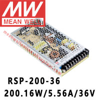 หมายถึงดี RSP-200-36 Meanwell 36VDC 5.56A 200W เอาท์พุทเดียวกับ PFC ฟังก์ชั่นแหล่งจ่ายไฟร้านค้าออนไลน์