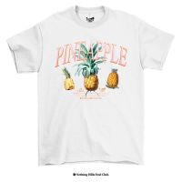 เสื้อยืดลาย Pineapple (สับปะรด) Classic Cotton Unisex by 【Nothing Hills】