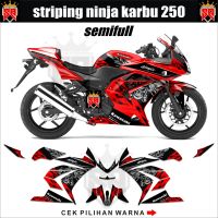 DECAL STRIPING STICKER NINJA 250 KARBU / NINJA CARBU 250 R