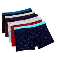 4pcsLot Mens Underpants Boxer Man Underwear Print Boxershorts Men Cotton Panties Shorts Large Size 7XL Mens Underware