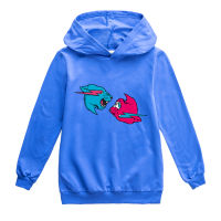 [ในสต็อก] Mr Beast Lightning Cat Hoodie สำหรับชายหญิง Hooded เสื้อกันหนาวกีฬาแขนยาวผ้าฝ้าย + โพลีเอสเตอร์เด็กเสื้อผ้าฤดูใบไม้ผลิและฤดูใบไม้ร่วง2-9ปี