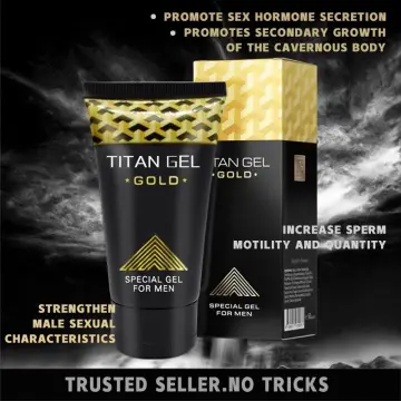 Penile Enlargement Cream TITAN GEL GOLD Male Bigger Dick Enlarger Increase  Size