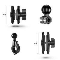 1 นิ้ว BALL HEAD Mount อะแดปเตอร์รถจักรยานยนต์จักรยานจับบาร์คลิปกระจกมองหลังสำหรับ GoPro 10 9 8 กล้อง-glsunjugdd