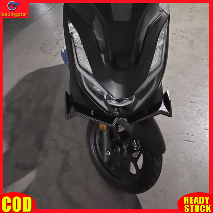 leadingstar-rc-authentic-motorcycle-front-beak-cover-wind-lip-cover-cone-aerodynamics-fairing-winglets-motorcycle-parts-compatible-for-pcx160-pcx125