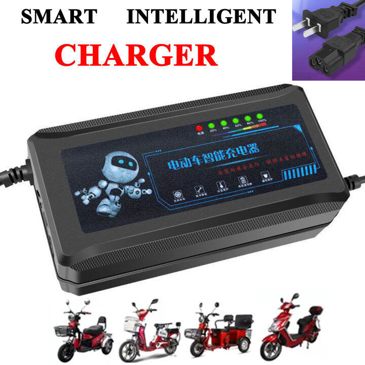Intelligent Ebike Charger 48V12AH 48V20AH 60V20AH For Battery Lead Acid