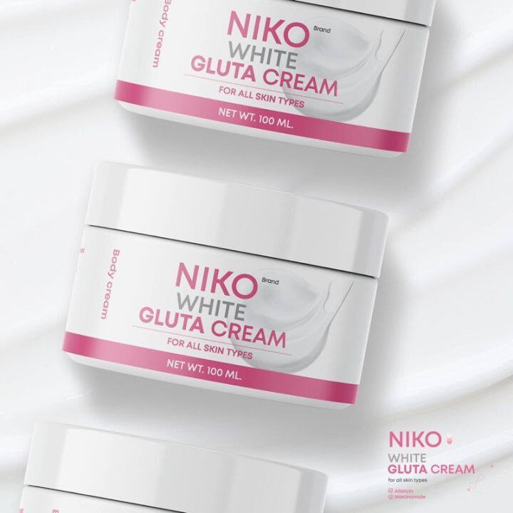 ของแท้-พร้อมส่ง-ครีมกลูต้านิโกะ-niko-white-gluta-cream-เร่งขาว-ซึมง่าย-เห็นผลไวสุด-100ml-กลิ่นหอม