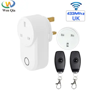 433 mhz Wireless Remote Control Switch EU French socket AC220V 15A RF  Universal Remote Plug Smart Home Controller For Lamp